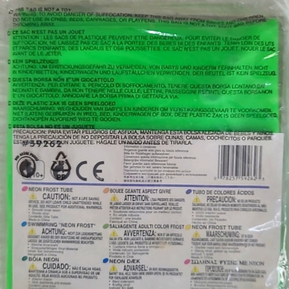 🆕️ NEW 2001 Y2K Intex Neon Green Frost Vinyl Inner Tube Swimming Pool Ring 36" - Picture 12 of 12